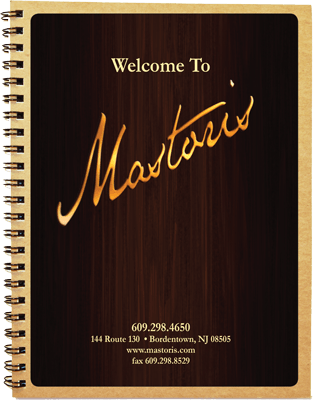 Laminated Dinner Menu